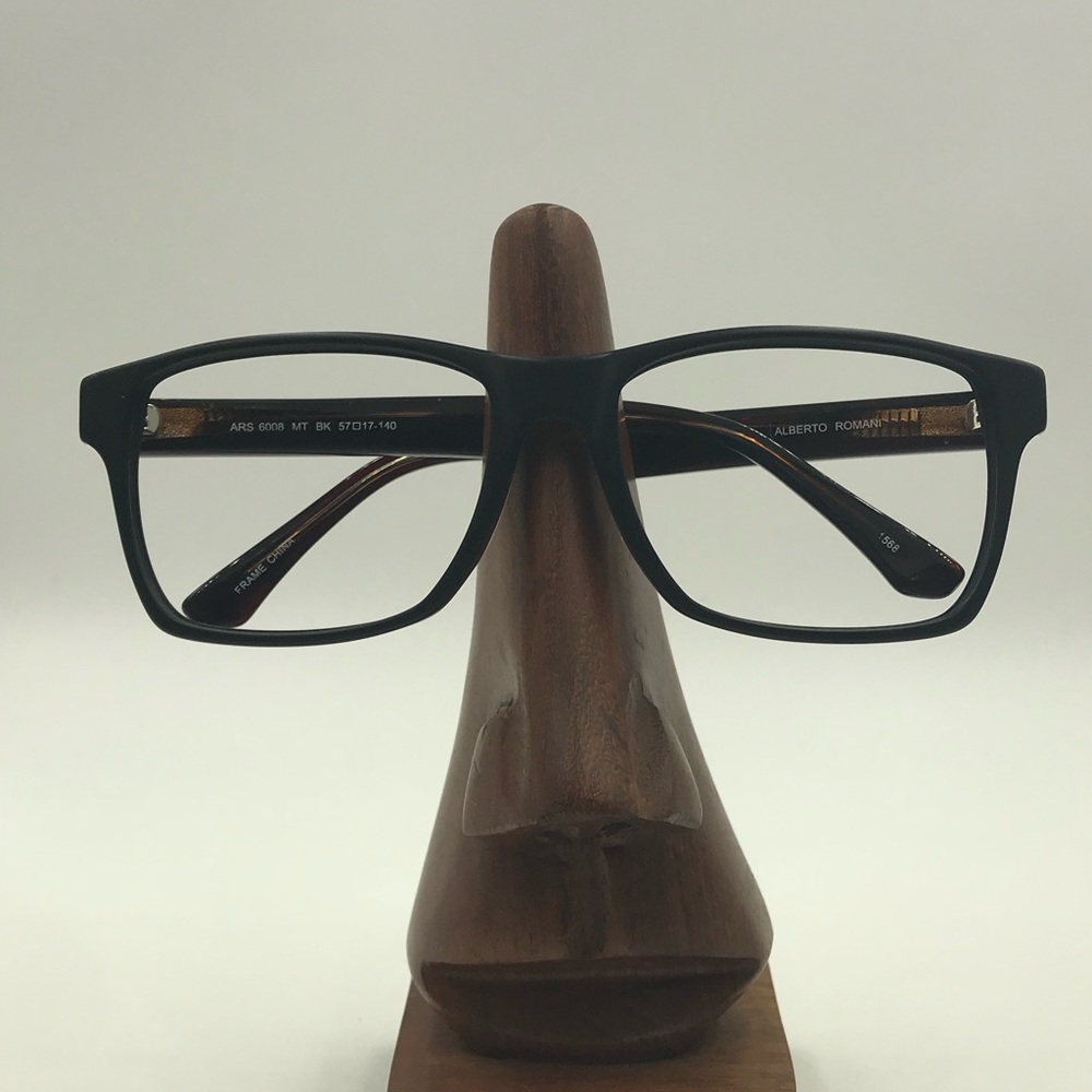 Alberto Roman ARS6008 Black/Brown Oval Frames